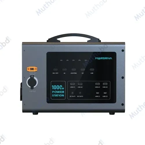 Marsriva MP10 1000W Portable Power Station with 1024Wh LiFePO4 Battery