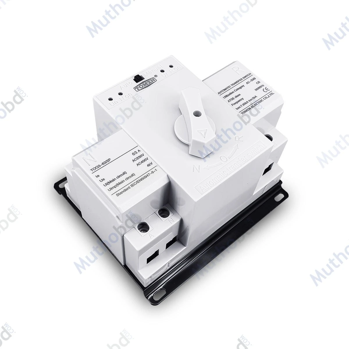 tomzn TOMZN TOQ3-2P/63 63A Automatic Transfer Switch (ATS) – 2P Dual Power Changeover — image 6
