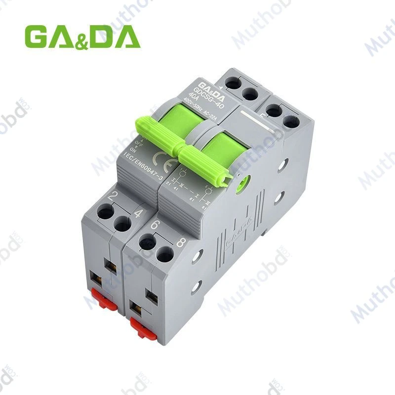 beiyi GA&DA Din Rail 2P Manual Transfer Switch 40A/63A 230V – Dual Power Changeover Switch — image 3