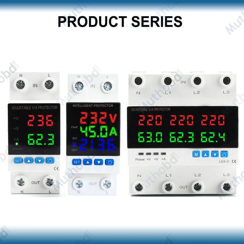 beiyi BEIYI Smart WiFi Voltage Protector 63A with kWh Meter & Digital Display — image 3