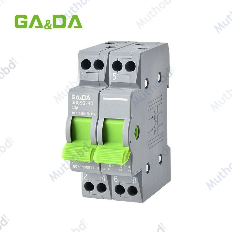 beiyi GA&DA Din Rail 2P Manual Transfer Switch 40A/63A 230V – Dual Power Changeover Switch — image 4