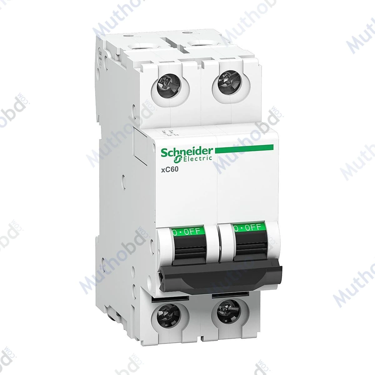 Schneider Electric 20 Amp AC Miniature Circuit Breakers - xC60 (2 Pole & D Curve), A9N2P20D
