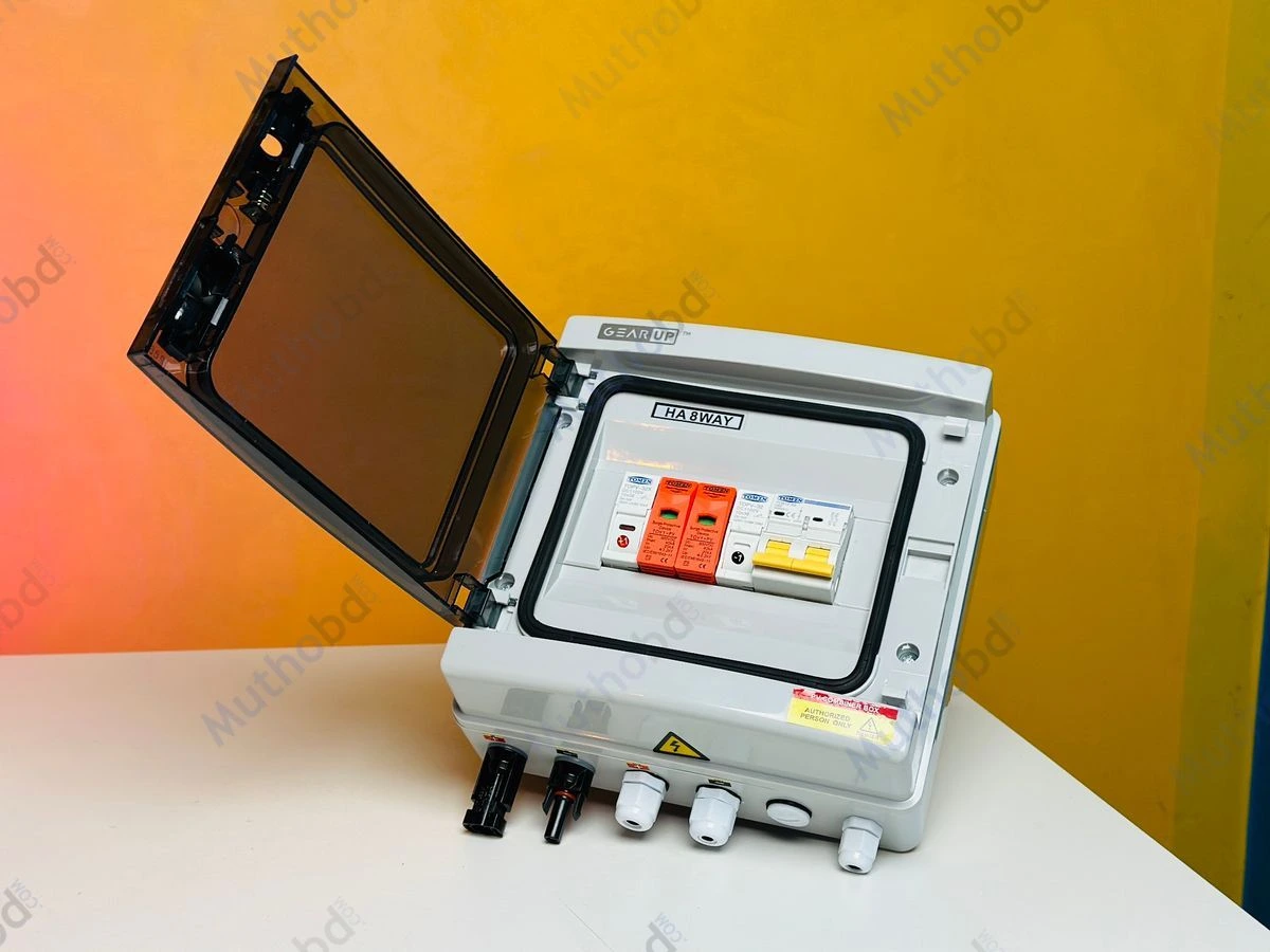 DC PV Combiner Box with MCB, Fuse & SPD – IP65 Waterproof Solar Combiner Box