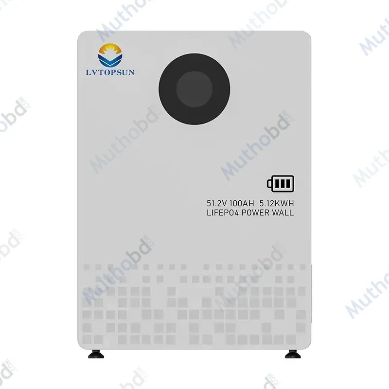 LVTOPSUN LVTS-512100-G3 51.2V 100Ah 5.12kWh LiFePO4 Battery – Wall Mount & Floor Stand Energy Storage Battery