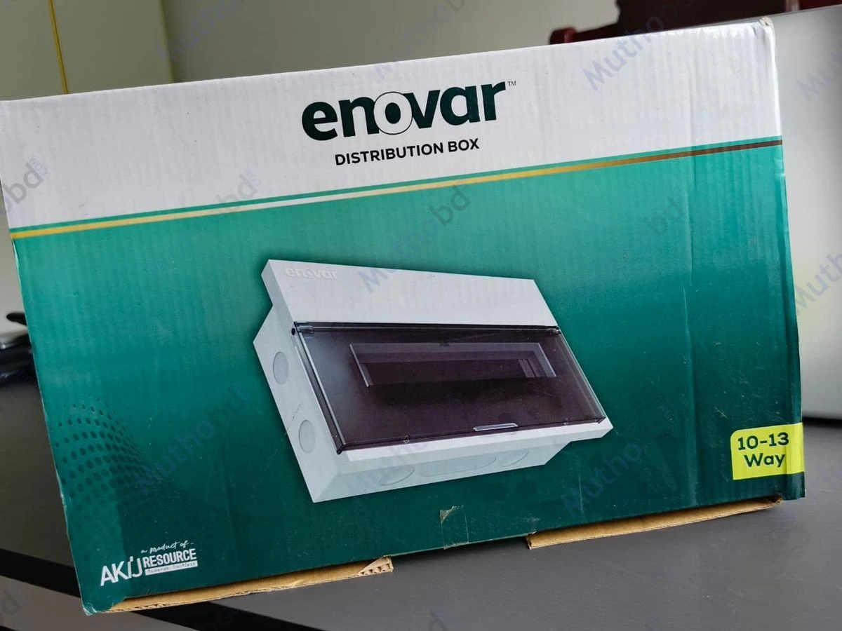ENOVAR Distribution Box 10/13 Way – Electrical MCB Distribution Panel