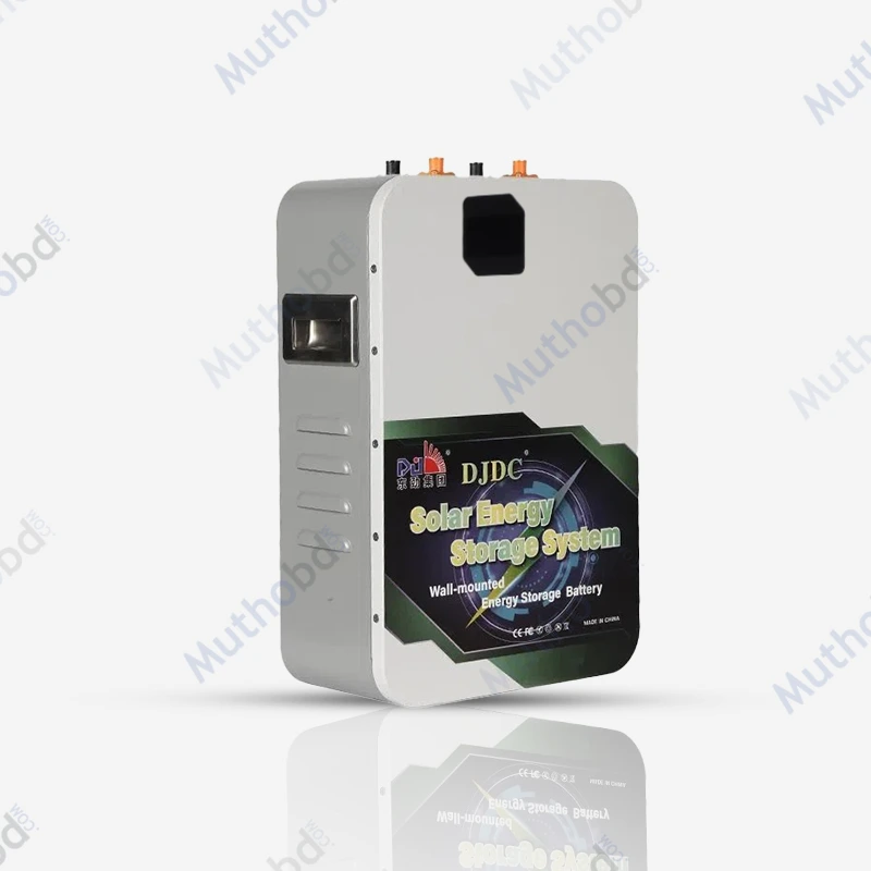 DJDC 24V 100Ah LiFePO4 Battery – 2.56kWh Wall-Mounted Solar Energy Storage Battery