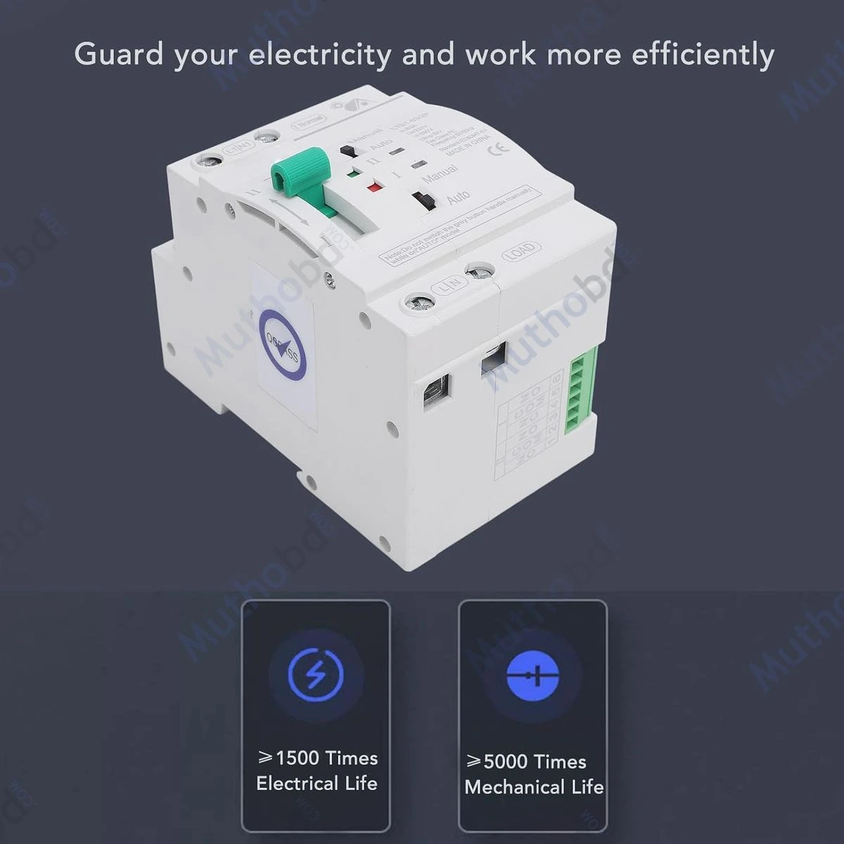 other Leven 32A Dual Power Automatic Transfer Switch ATS KAQ1-63AE/2P — image 2