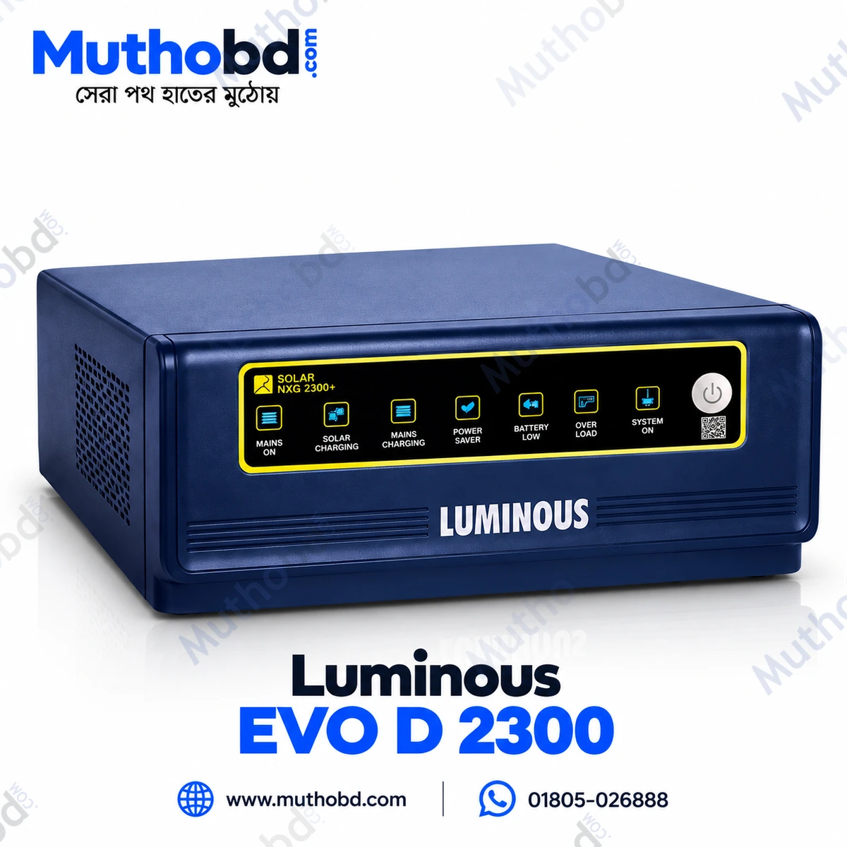 Luminous EVO D 2300 1680W IPS Inverter 24V DC Square Wave