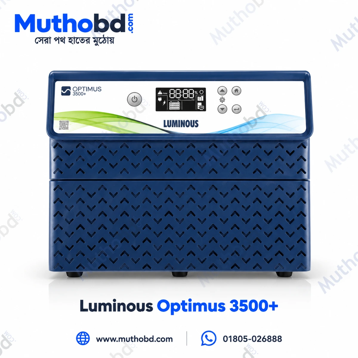 Luminous Optimus 3500+ 2400W Pure Sine Wave IPS Inverter 24V DC