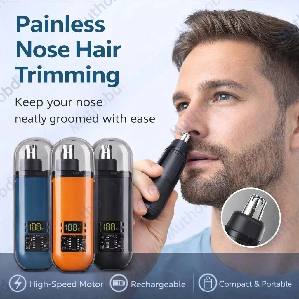 other Portable Electric Nose & Ear Hair Trimmer with Digital Display, Rechargeable — image 2