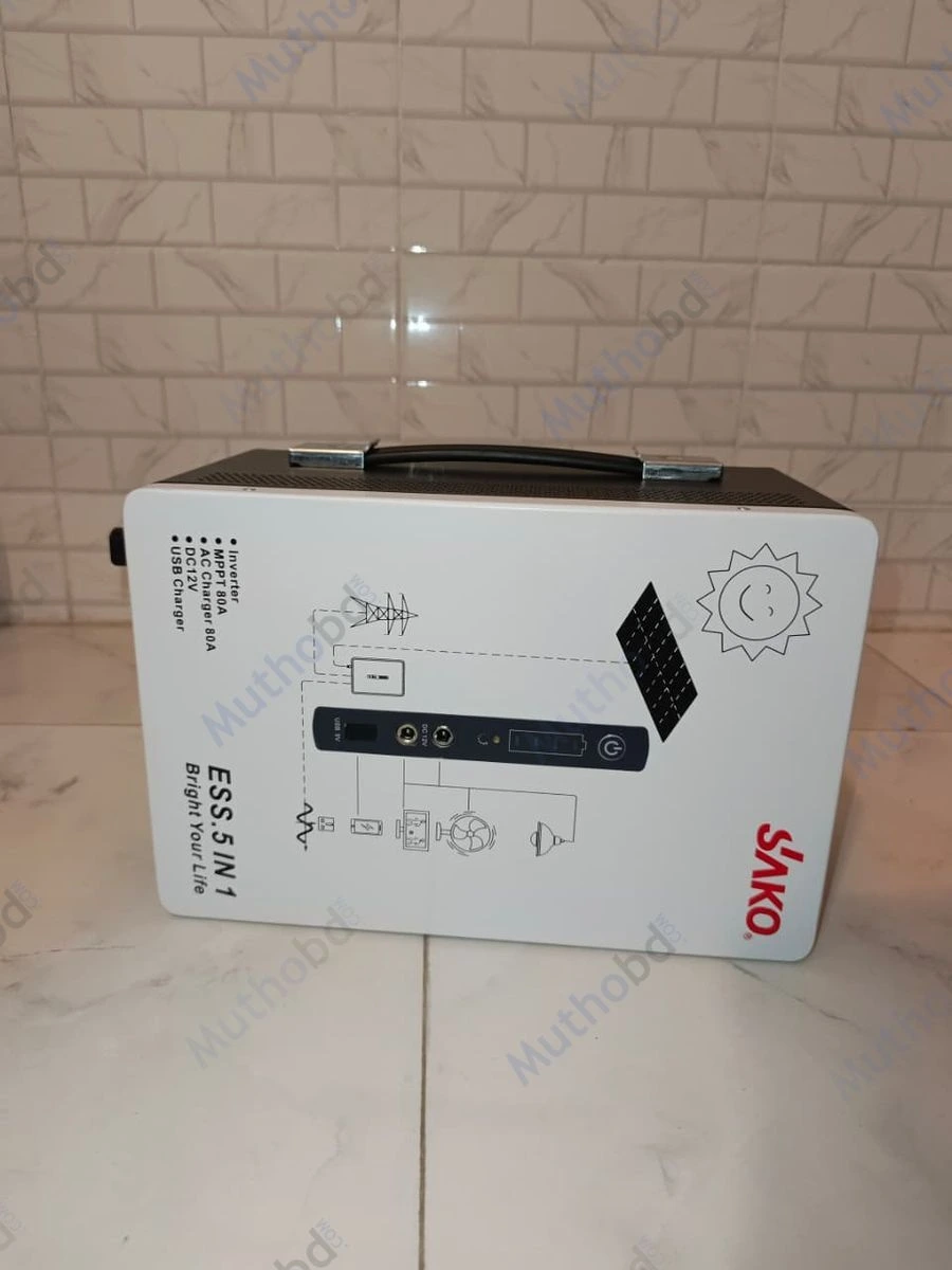 sako SAKO  ESS 5 in 1  1000W Portable Power Station (2009.6Wh LiFePO4 Battery, 1000W Pure Sine Wave Output) — image 3