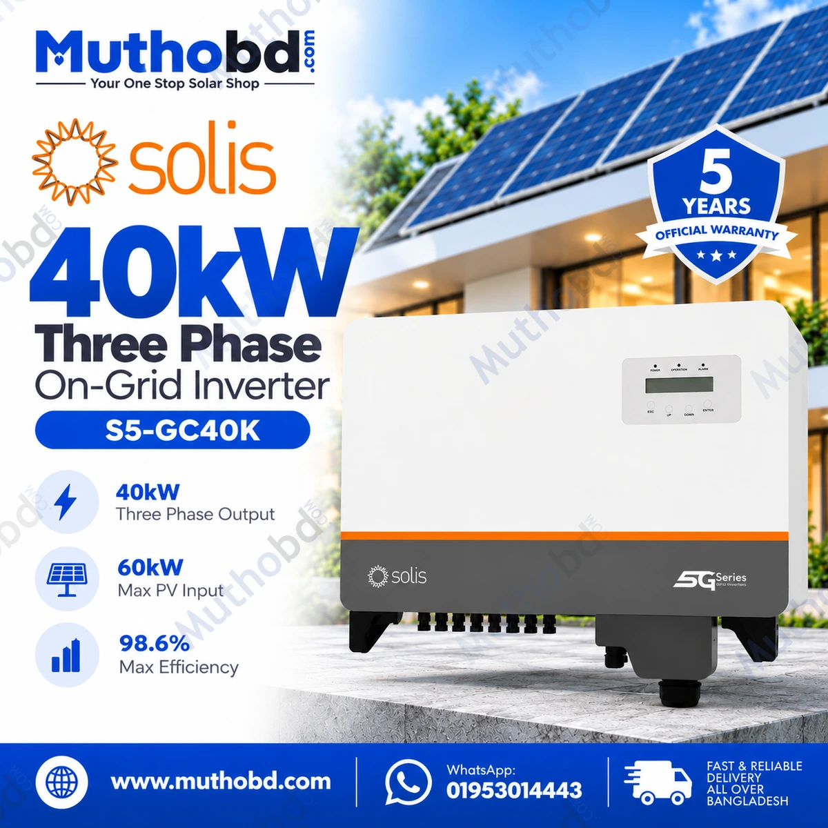 Solis S5-GC40K 40kW Three Phase On-Grid Solar Inverter with 4 MPPT