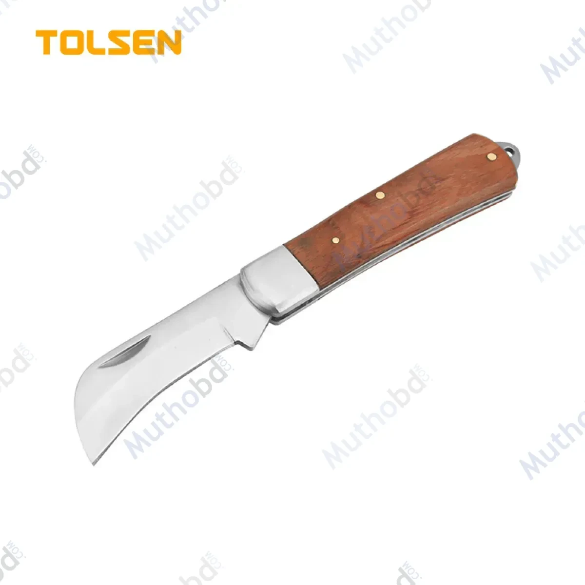 tolsen TOLSEN 38041 Electrician's Cutter 195mm – Bent Head Stainless Steel Cutter with Wooden Handle — image 2