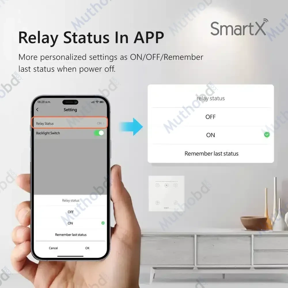 Tuya WiFi Smart 1 Fan & 2 Light Switch (Fan Speed & Light On-Off Control) detail 2 Tuya WiFi Smart 1 Fan & 2 Light Switch (Fan Speed & Light On-Off Control) detail 2