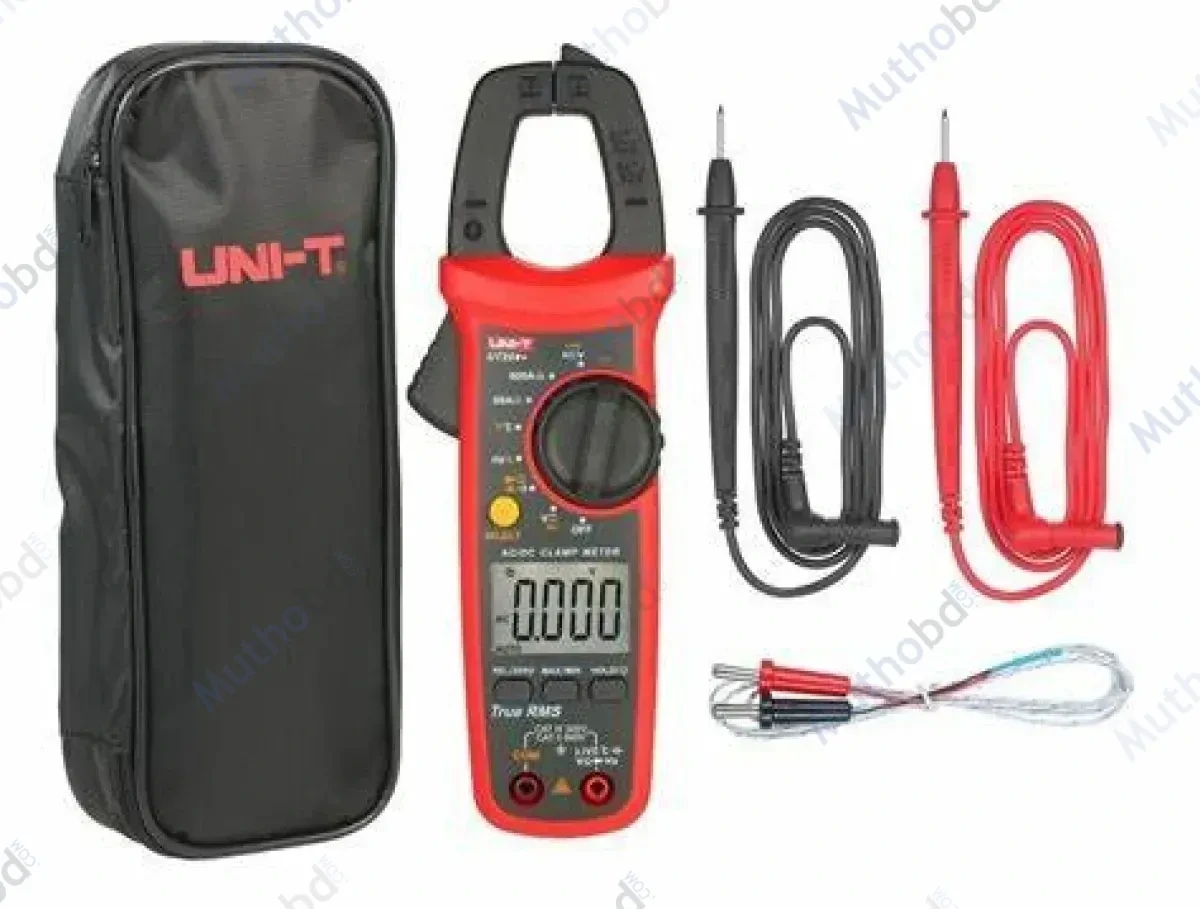 uni-t UNI-T UT204+ Digital Clamp Meter 600A AC/DC, True RMS, 6000 Counts, Capacitance & Temperature Measurement — image 2