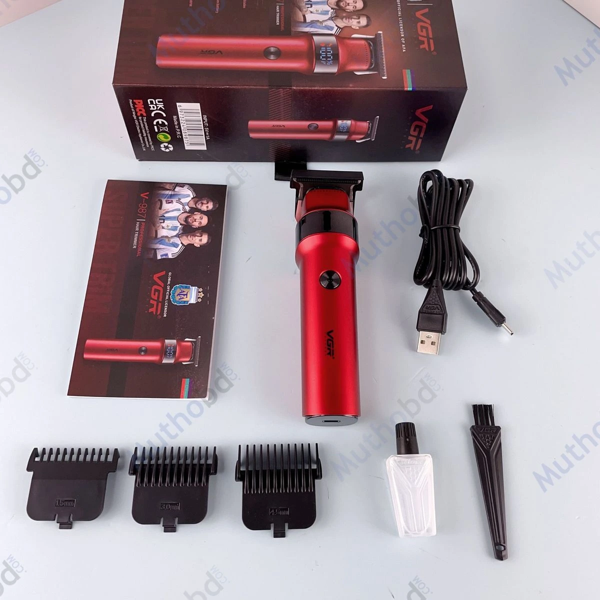 other VGR V-987 Professional Hair Trimmer with LED Display, 400 Minutes Runtime & USB Charging — image 3