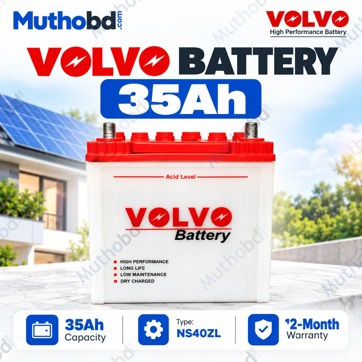Volvo NS40ZL 35Ah CNG Automotive Battery