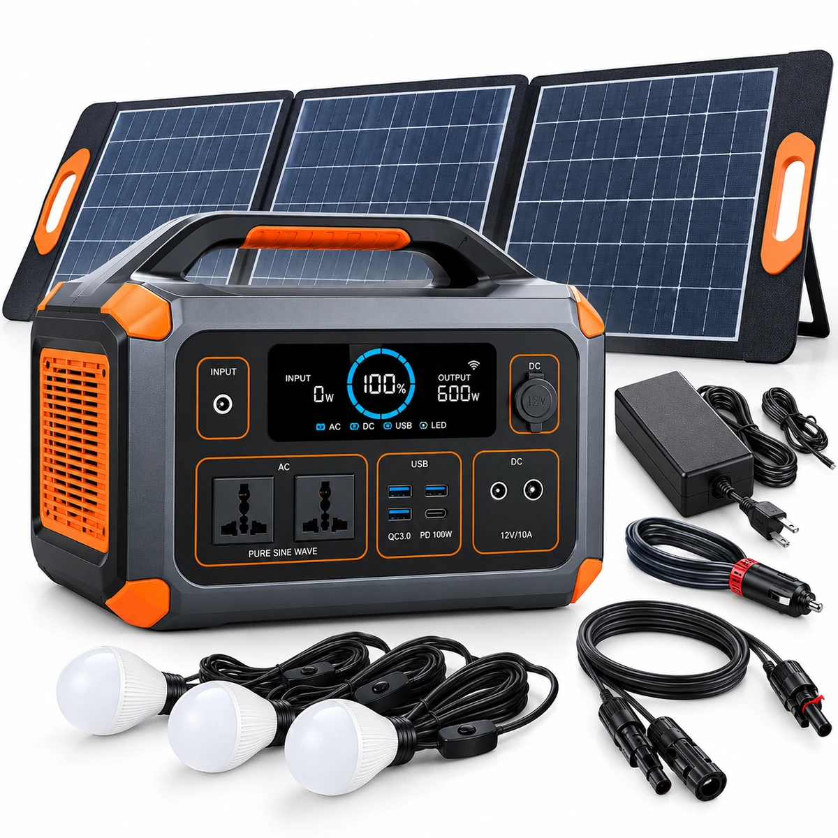 Portable Power Station Combo